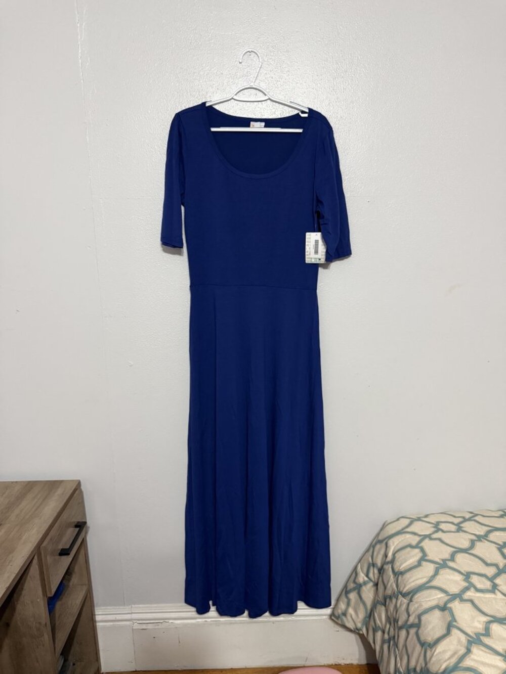 NWT LuLaRoe Ana Solid Blue Maxi Dress 2XL 💙